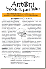 PARAFIALNY TYGODNIK ANTONIEGO