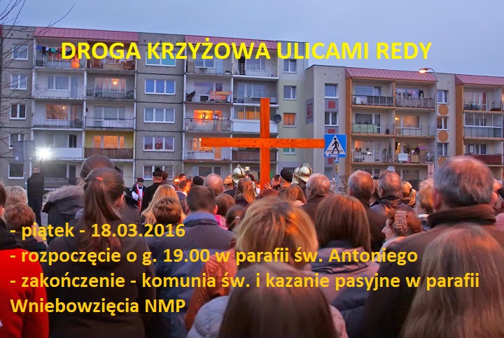 DROGA KRZYŻOWA ULICAMI REDY