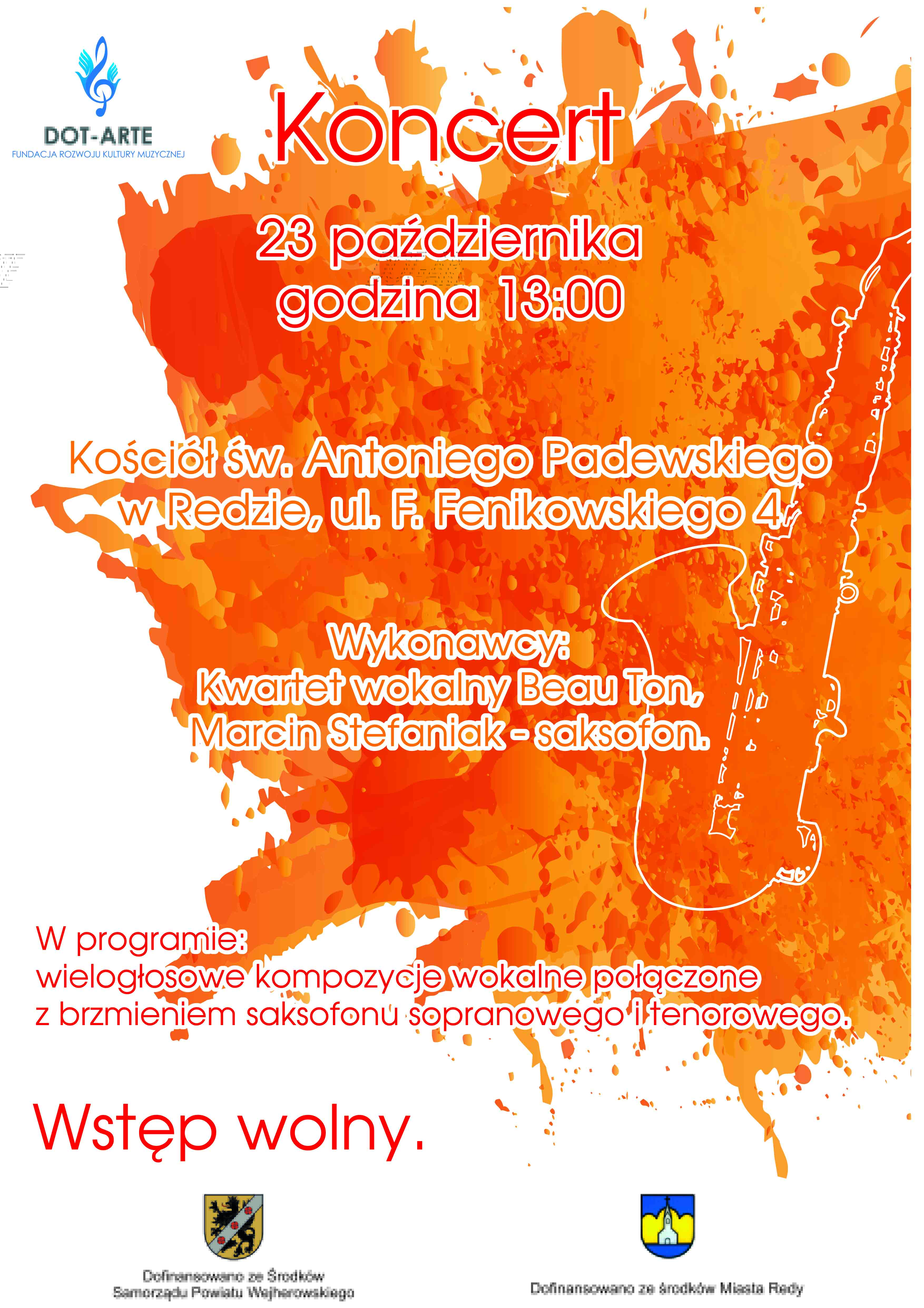 Zapraszamy na koncert – 23.10 g. 13.00