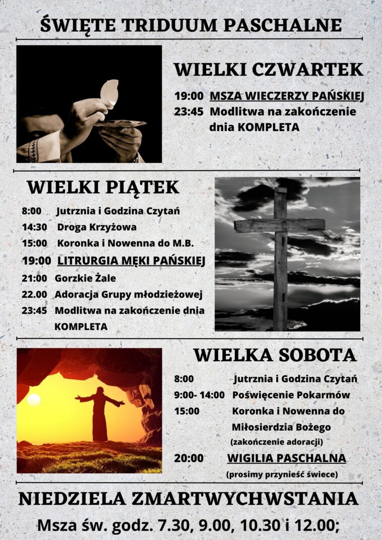 Święte Triduum Paschalne 2024 u św. Antoniego w Redzie