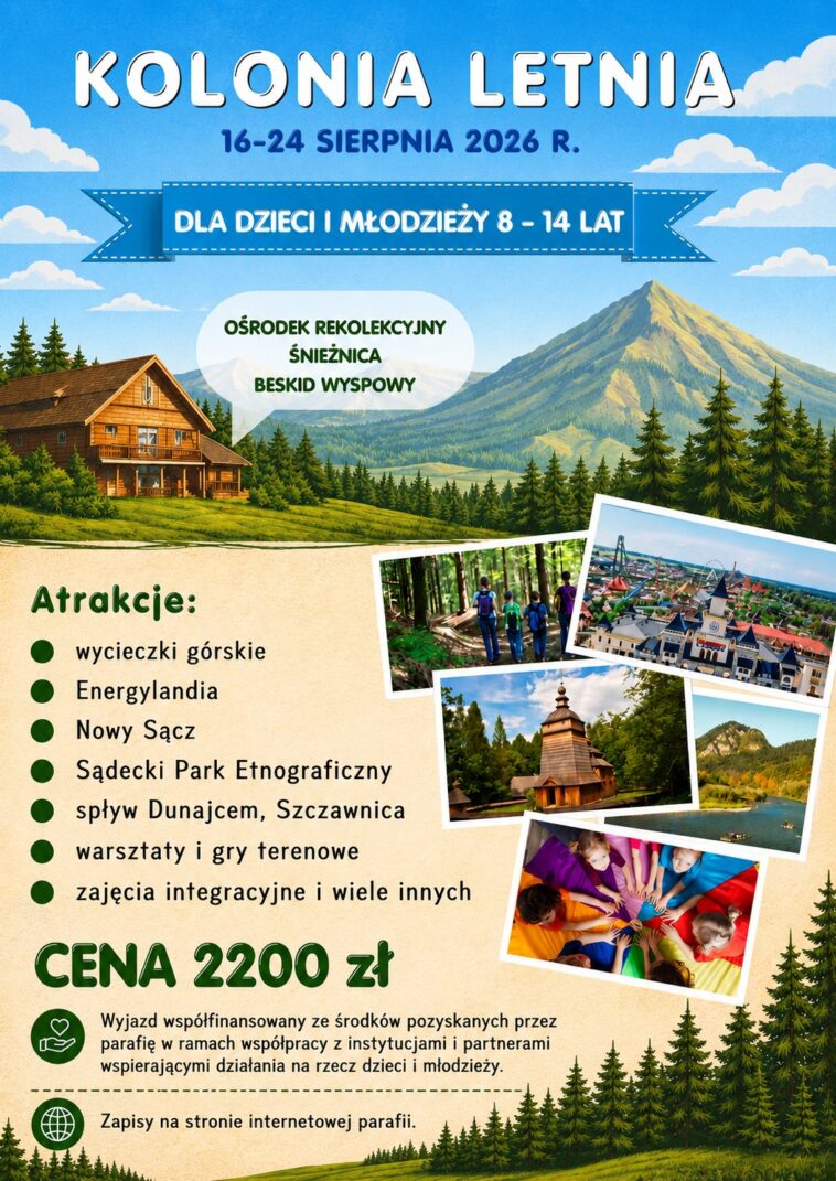 Kolonia letnia w górach – Kasina Wielka (Śnieżnica)